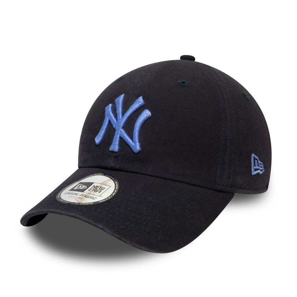 New Era 9TWENTY New York Yankees Baseball Cap - MLB League Essential Casual Classic - Marineblau-Blau