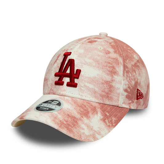 New Era Damen 9FORTY L.A. Dodgers Baseball Cap - MLB Denim Colour - Kardinalrot