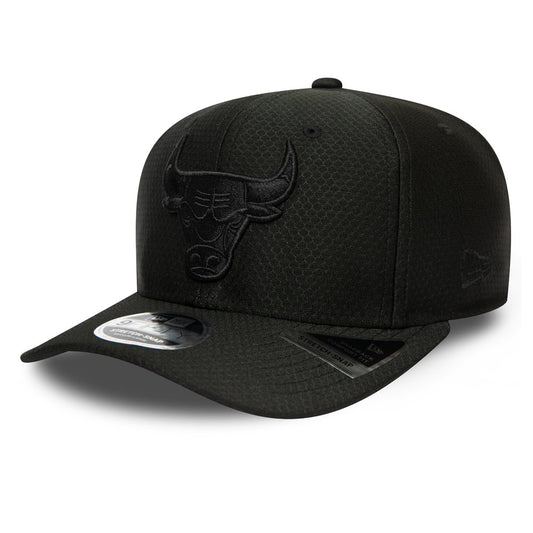 New Era 9FIFTY Chicago Bulls Snapback Cap - NBA Tonal Team Stretch Snap - Schwarz