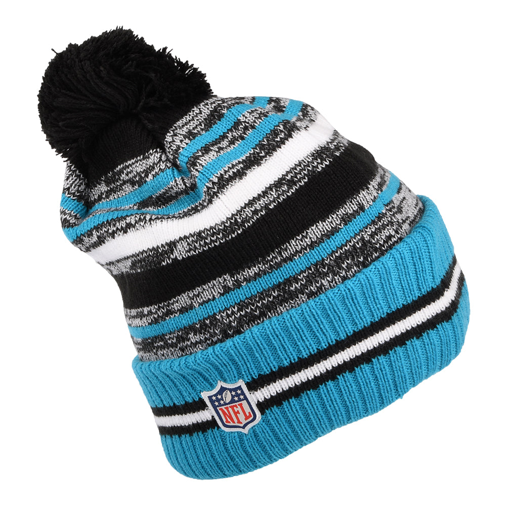 New Era Carolina Panthers Bommelmütze - NFL Sport Knit OTC - Blau-Schwarz