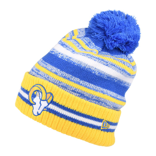 New Era Los Angeles Rams Bommelmütze - NFL Sport Knit OTC - Blau-Gold