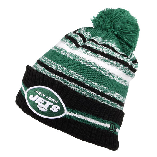 New Era New York Jets Bommelmütze - NFL Sport Knit OTC - Grün-Weiß