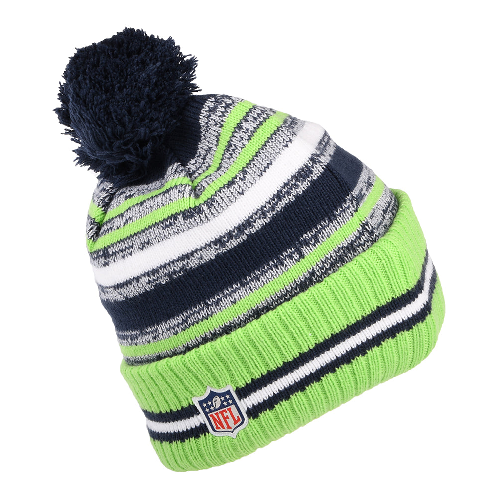 New Era Seattle Seahawks Bommelmütze - NFL Sport Knit OTC - Blau-Grün