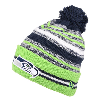 New Era Seattle Seahawks Bommelmütze - NFL Sport Knit OTC - Blau-Grün