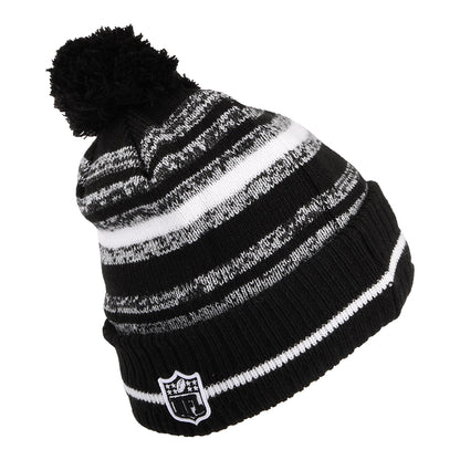 New Era Indianapolis Colts Bommelmütze - NFL Sport Knit - Schwarz-Weiß
