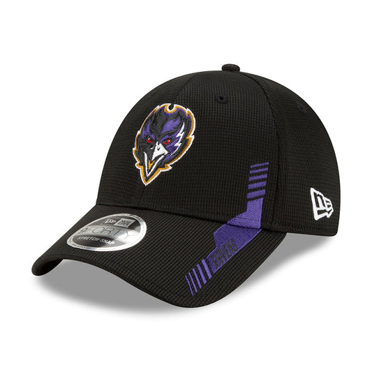 New Era 9FORTY Snap Baltimore Ravens Baseball Cap - NFL Sideline Home - Schwarz