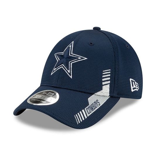 New Era 9FORTY Stretch Snap Dallas Cowboys Baseball Cap - NFL Sideline Home - Blau