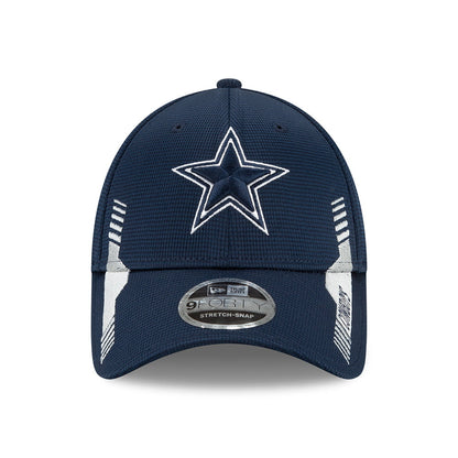 New Era 9FORTY Stretch Snap Dallas Cowboys Baseball Cap - NFL Sideline Home - Blau