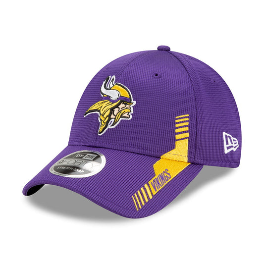 New Era 9FORTY Snap Minnesota Vikings Baseball Cap - NFL Sideline Home - Lila-Gold