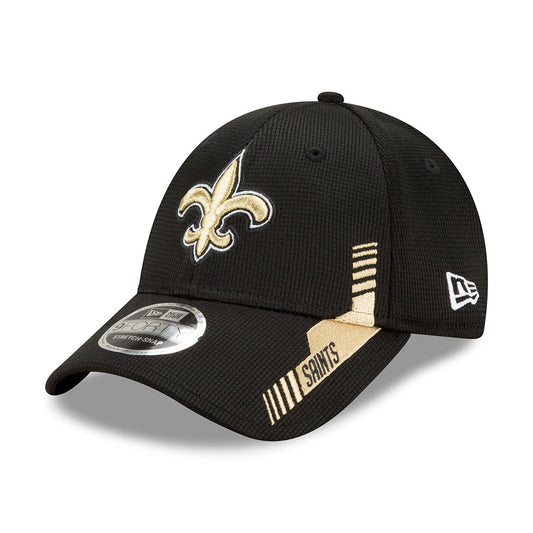New Era 9FORTY Snap New Orleans Saints Baseball Cap - NFL Sideline Home - Schwarz-Gold