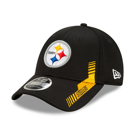 New Era 9FORTY Snap Pittsburgh Steelers Baseball Cap - NFL Sideline Home - Schwarz-Gold