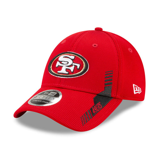 New Era 9FORTY Stretch Snap San Francisco 49ers Baseball Cap - NFL Sideline Home - Rot-Schwarz