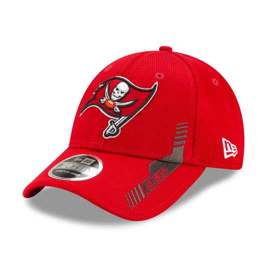 New Era 9FORTY Snap Tampa Bay Buccaneers Baseball Cap - NFL Sideline Home - Rot-Schwarz