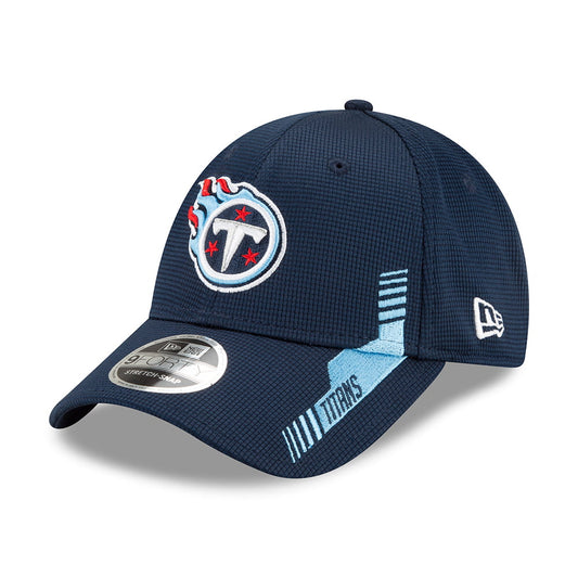 New Era 9FORTY Snap Tennessee Titans Baseball Cap - NFL Sideline Home - Blau