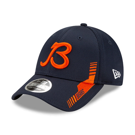 New Era 9FORTY Snap Chicago Bears Baseball Cap - NFL Sideline Home - Marineblau-Orange