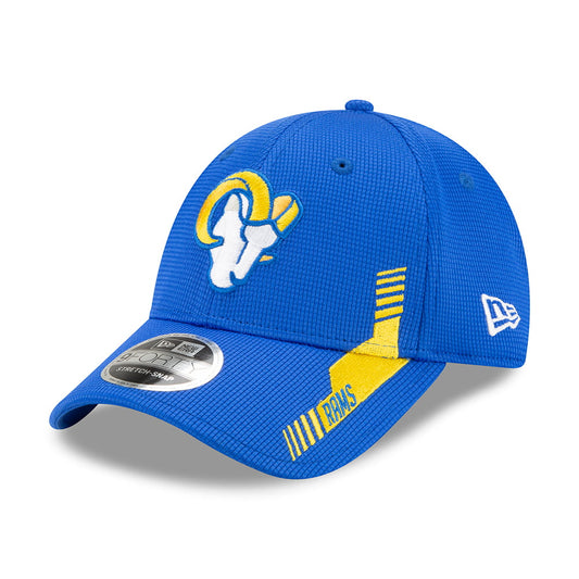 New Era 9FORTY Snap Los Angeles Rams Baseball Cap - NFL Sideline Home - Königsblau-Gold