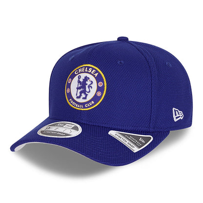 New Era 9FIFTY Chelsea FC Snapback Cap - Diamond Era Stretch Snap - Blau