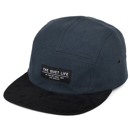 The Quiet Life Kord Combo 5 Paneelen Cap - Marineblau-Schwarz
