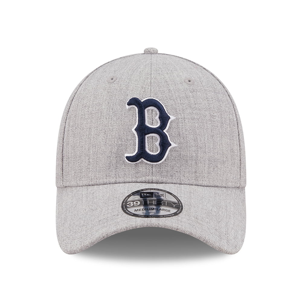 New Era 39THIRTY Boston Red Sox Baseball Cap - MLB Heather Crown - Grau