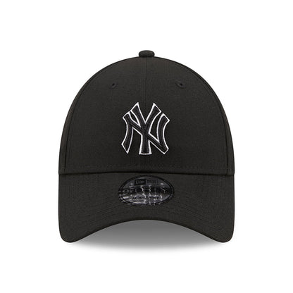 New Era 9FORTY New York Yankees Baseball Cap - MLB Pop Outline - Schwarz