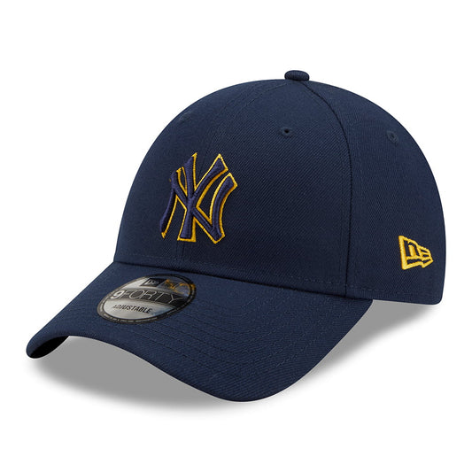 New Era 9FORTY New York Yankees Baseball Cap - MLB Pop Outline - Dunkelblau