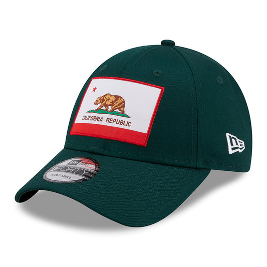 New Era 9FORTY California Baseball Cap - US State - Dunkelgrün