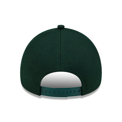 New Era 9FORTY Oakland Athletics Baseball Cap - MLB Melton E-Frame - Dunkelgrün