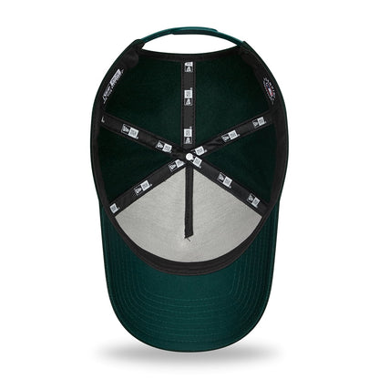 New Era 9FORTY Oakland Athletics Baseball Cap - MLB Melton E-Frame - Dunkelgrün