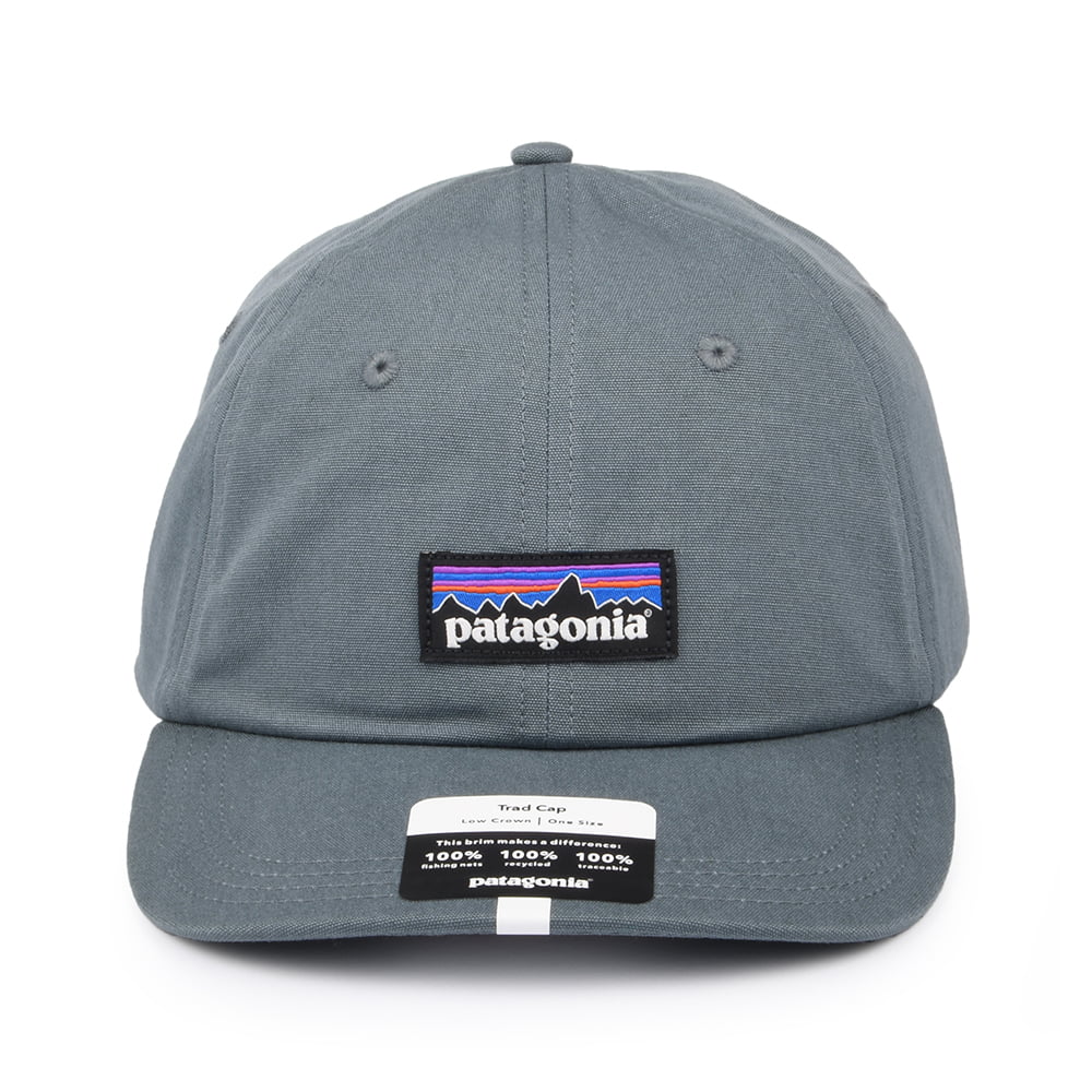 Patagonia P-6 Label Trad Baseball Cap aus organischer Baumwolle - Dunkelgrau