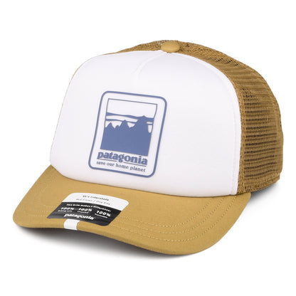 Patagonia Alpine Icon Interstate Trucker Cap - Weiß-Braun