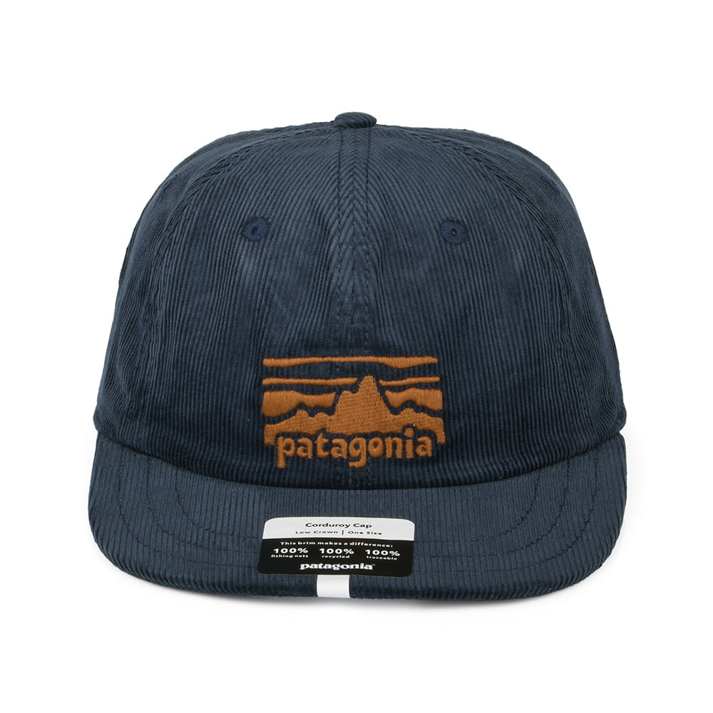 Patagonia Fitz Roy Rambler Kord Snapback Cap - Marineblau