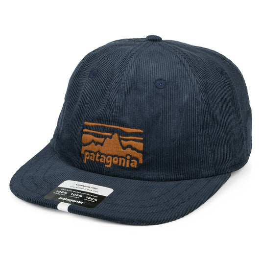 Patagonia Fitz Roy Rambler Kord Snapback Cap - Marineblau