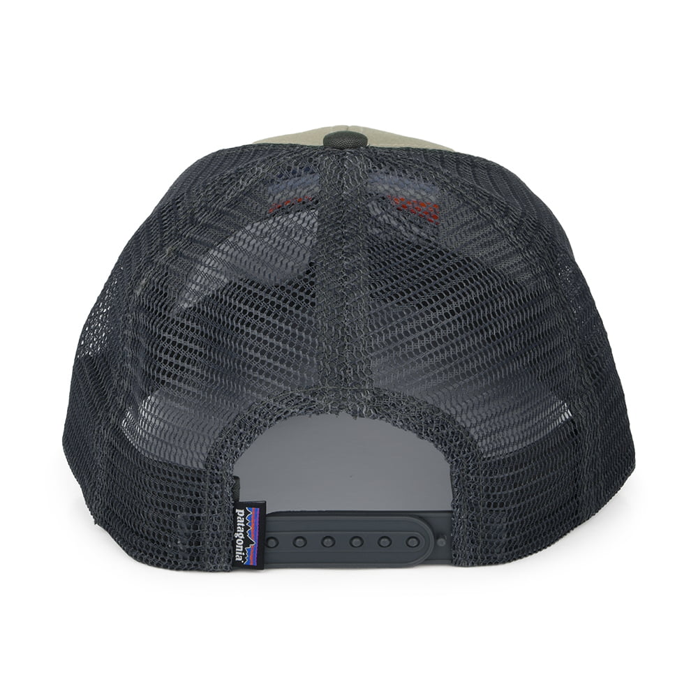 Patagonia Line Logo Ridge LoPro Trucker Cap aus Organic Cotton Canvas - Khaki