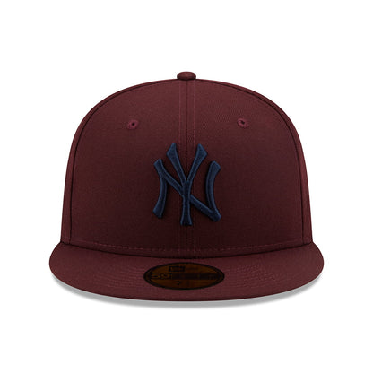 New Era 59FIFTY New York Yankees Baseball Cap - MLB League Essential - Kastanienbraun-Marineblau