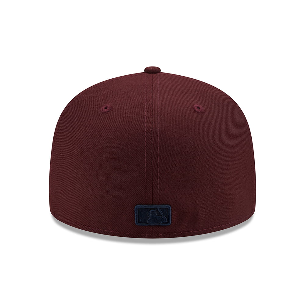 New Era 59FIFTY New York Yankees Baseball Cap - MLB League Essential - Kastanienbraun-Marineblau