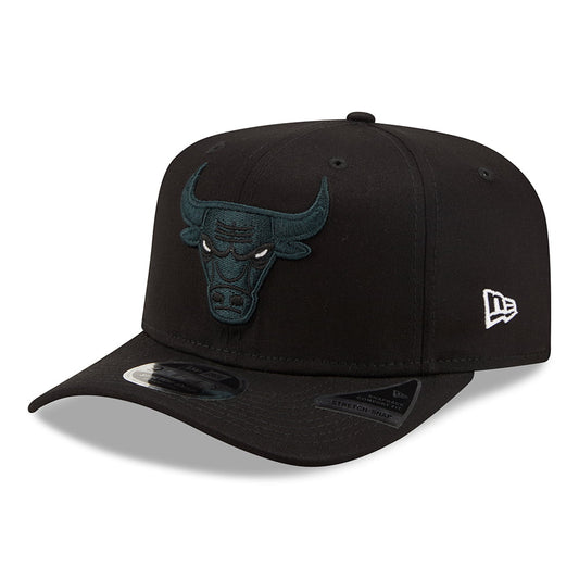 New Era 9FIFTY Chicago Bulls Snapback Cap - NBA League Essential Stretch Snap - Schwarz