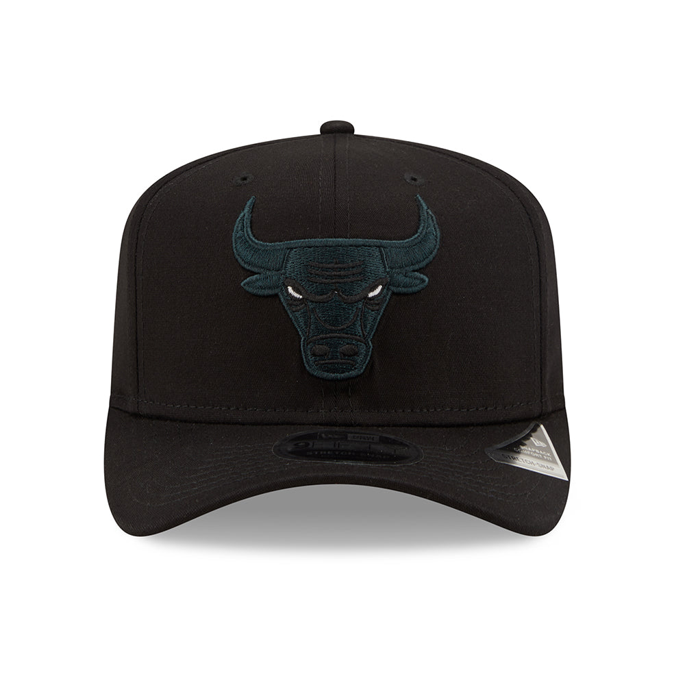 New Era 9FIFTY Chicago Bulls Snapback Cap - NBA League Essential Stretch Snap - Schwarz