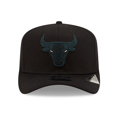 New Era 9FIFTY Chicago Bulls Snapback Cap - NBA League Essential Stretch Snap - Schwarz