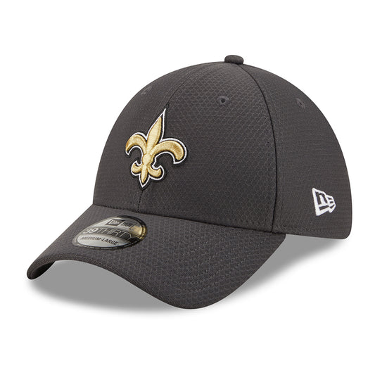 New Era 39THIRTY New Orleans Saints Baseball Cap - NFL Hex Tech - Graphitgrau