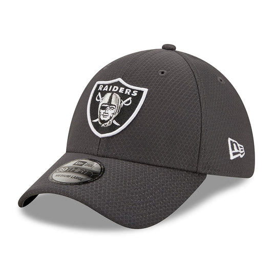 New Era 39THIRTY Las Vegas Raiders Baseball Cap - NFL Hex Tech - Graphitgrau