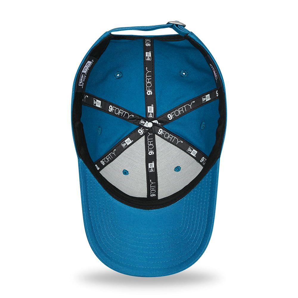 New Era 9FORTY II New York Yankees Baseball Cap - MLB League Essential - Petrol-Weiß