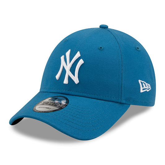 New Era 9FORTY II New York Yankees Baseball Cap - MLB League Essential - Petrol-Weiß