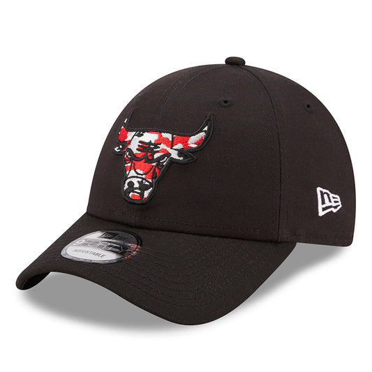 New Era 9FORTY Chicago Bulls Baseball Cap NBA Wild Camo - Schwarz