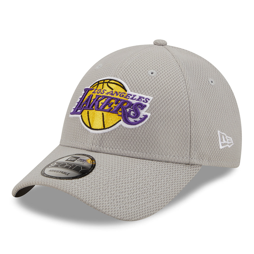 New Era 9FORTY L.A. Lakers Baseball Cap - NBA Diamond Era - Grau