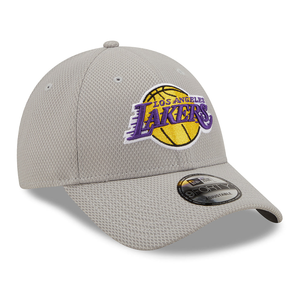 New Era 9FORTY L.A. Lakers Baseball Cap - NBA Diamond Era - Grau