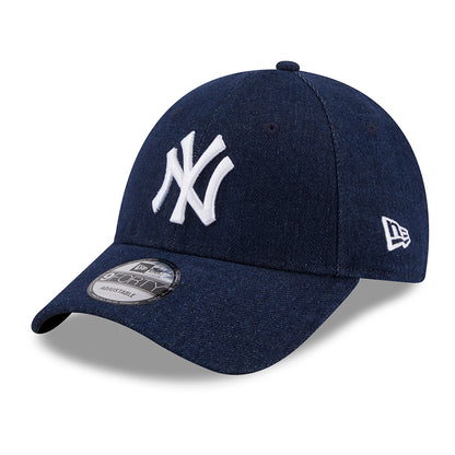 New Era 9FORTY New York Yankees Baseball Cap MLB Denim - Marineblau