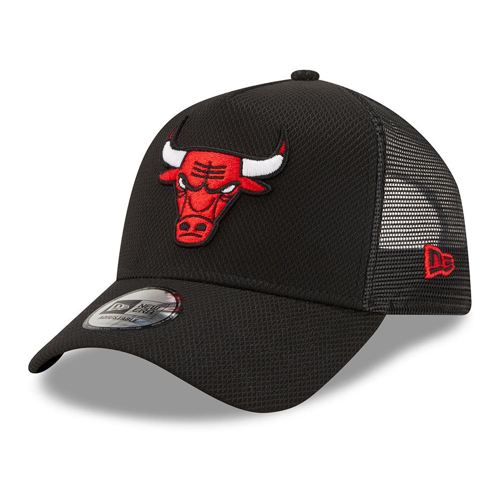 New Era A-Frame Chicago Bulls Trucker Cap - NBA Black Base - Schwarz