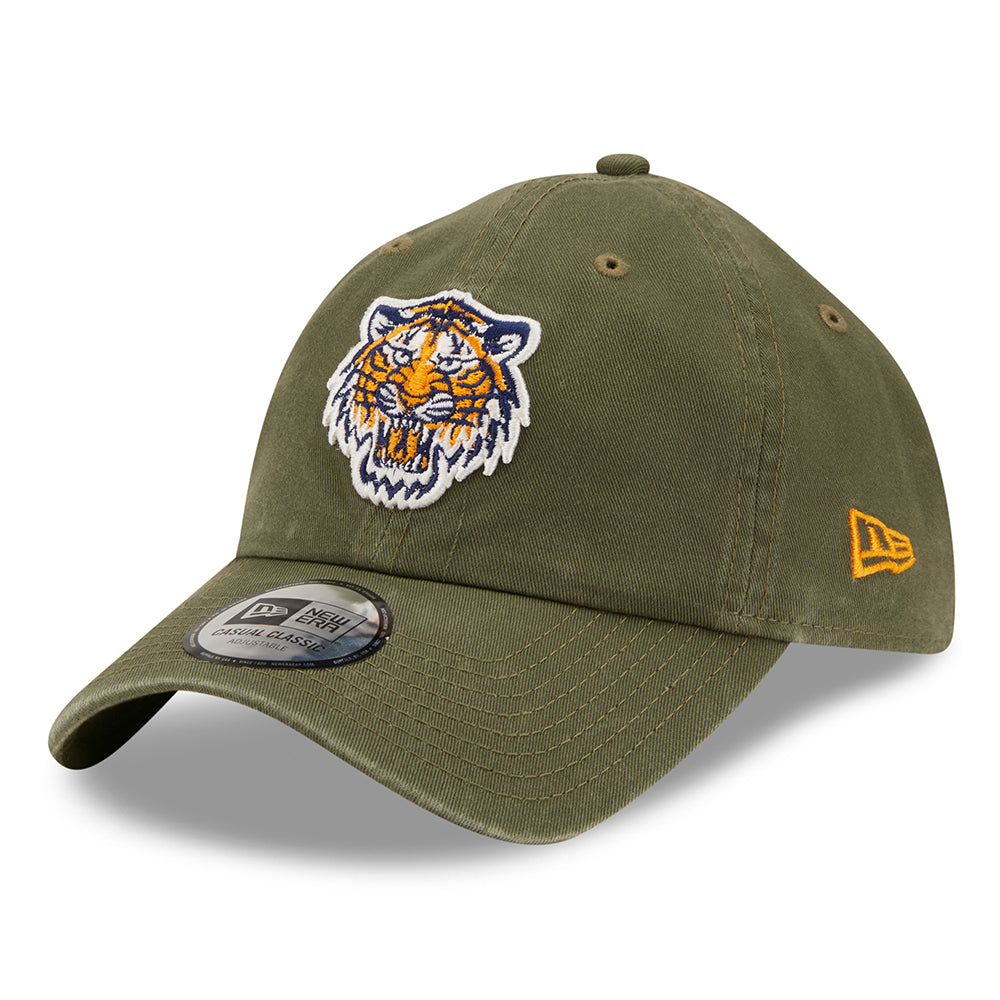 New Era 9TWENTY Detroit Tigers Baseball Cap - MLB League Essential Casual Classic - Olivgrün