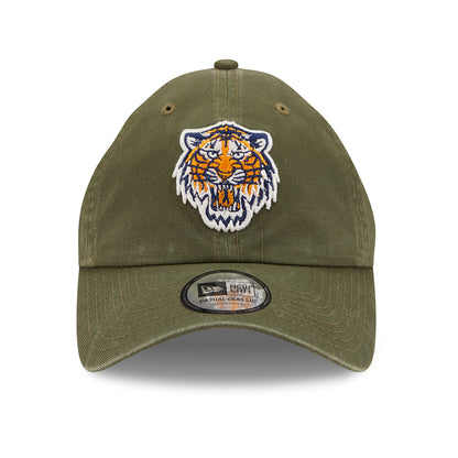 New Era 9TWENTY Detroit Tigers Baseball Cap - MLB League Essential Casual Classic - Olivgrün
