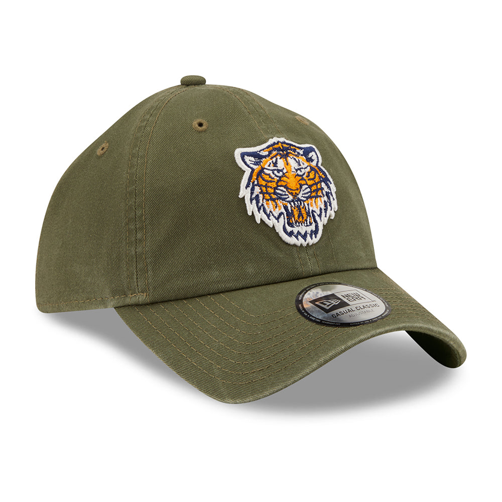 New Era 9TWENTY Detroit Tigers Baseball Cap - MLB League Essential Casual Classic - Olivgrün